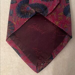 Elegant Burgundy Patterned Brioni Tie